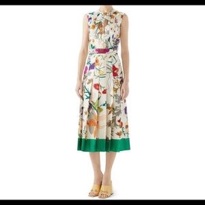 Gucci Pleated Iconic Garden Dress